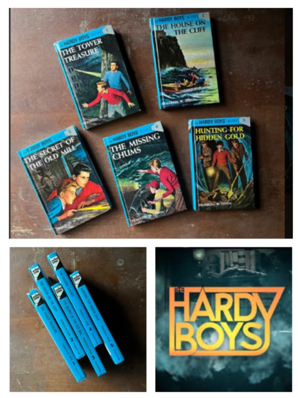 LIKE NEW!  The Hardy Boy Mysteries - First Five Volumes - By Franklin W. Dixon